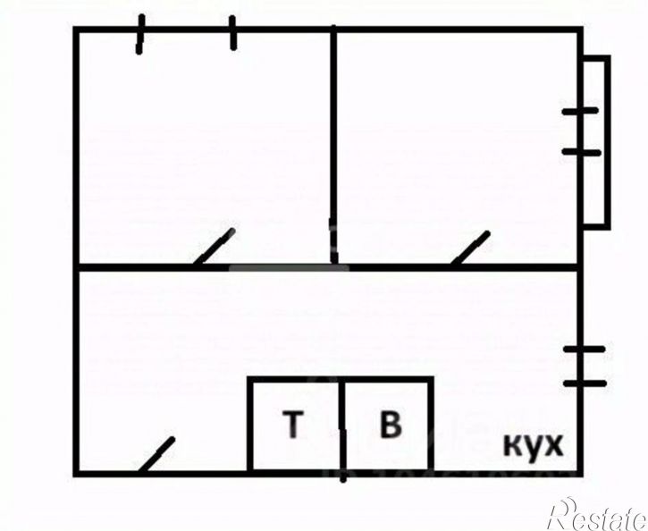 2-комн квартира улица Краева, 8,  д. 8
