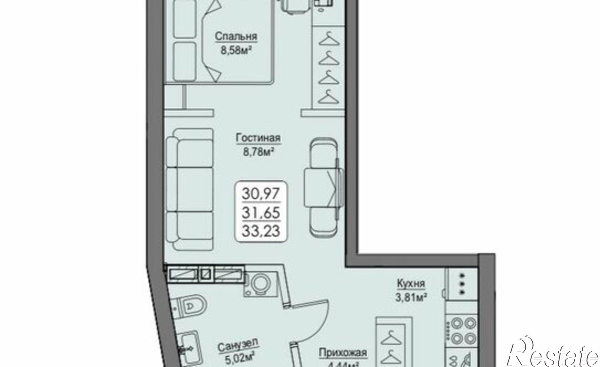 Купить квартиру за 11 077 500 рублей на улица Мыс Кунгасный, 3Б