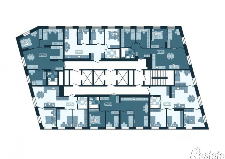 3-комн квартира в новом доме улица Борисенко, 3 с2,  д. 3 с2