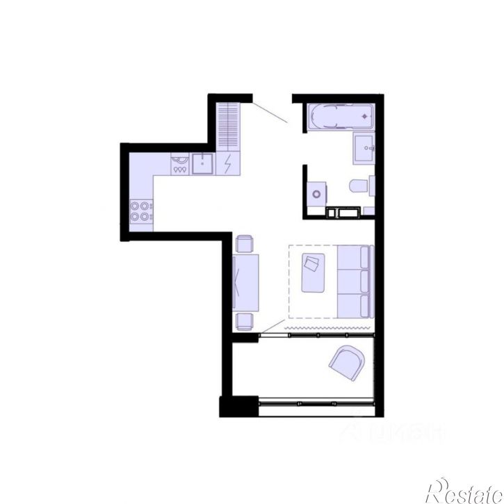 2-комн квартира в новом доме Днепровская улица, 25 к5,  д. 25 к5