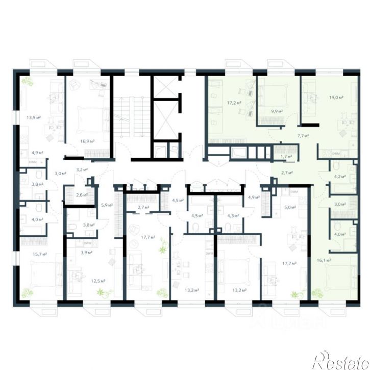 3-комн квартира в новом доме улица Басаргина, 4 к1,  д. 4 к1