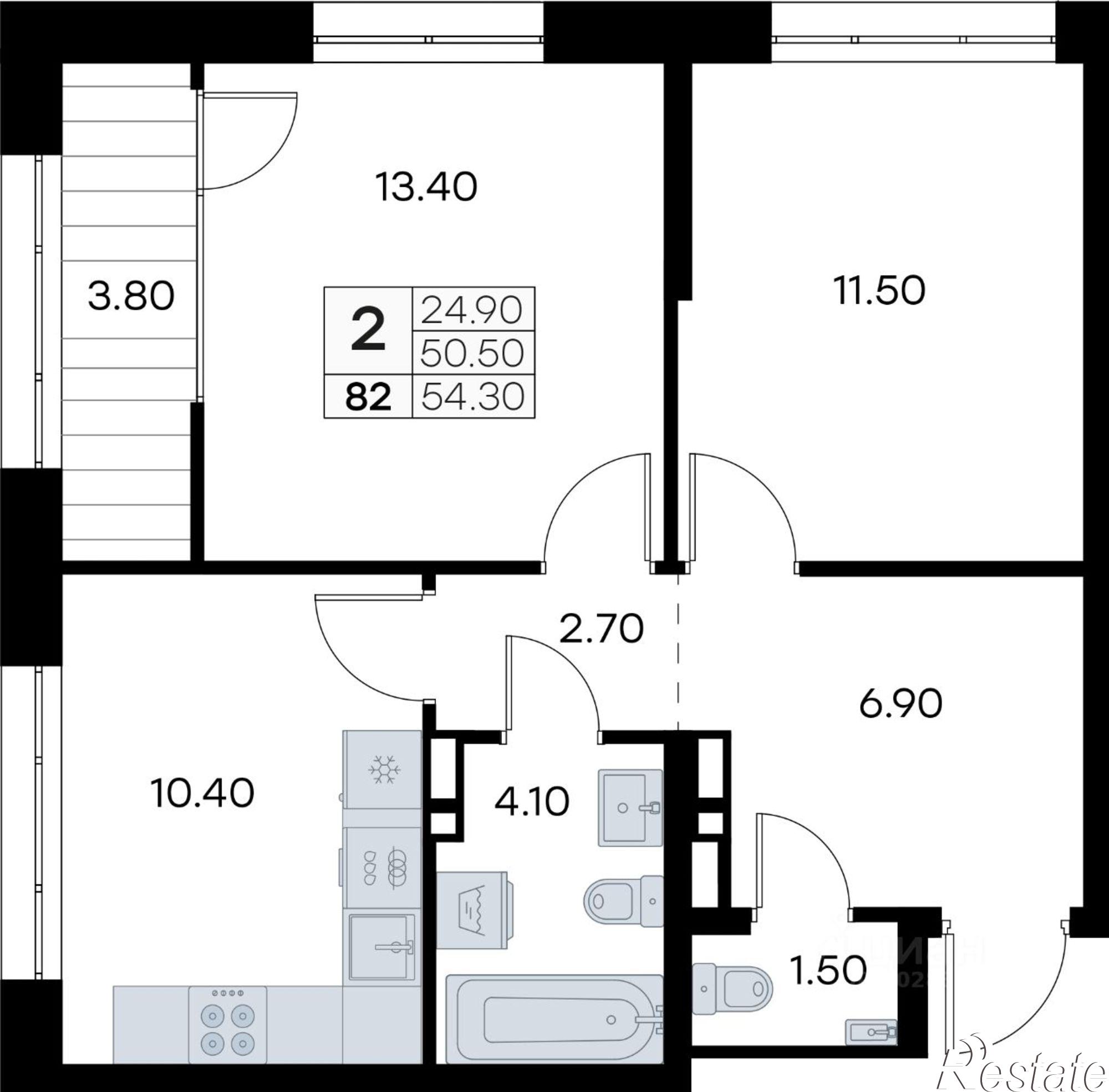Купить квартиру за 8 590 000 рублей на улица Зелёный бульвар, 19 с2