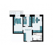 3-комн, 46 кв м, этаж 4/19 улица Баляева, 49