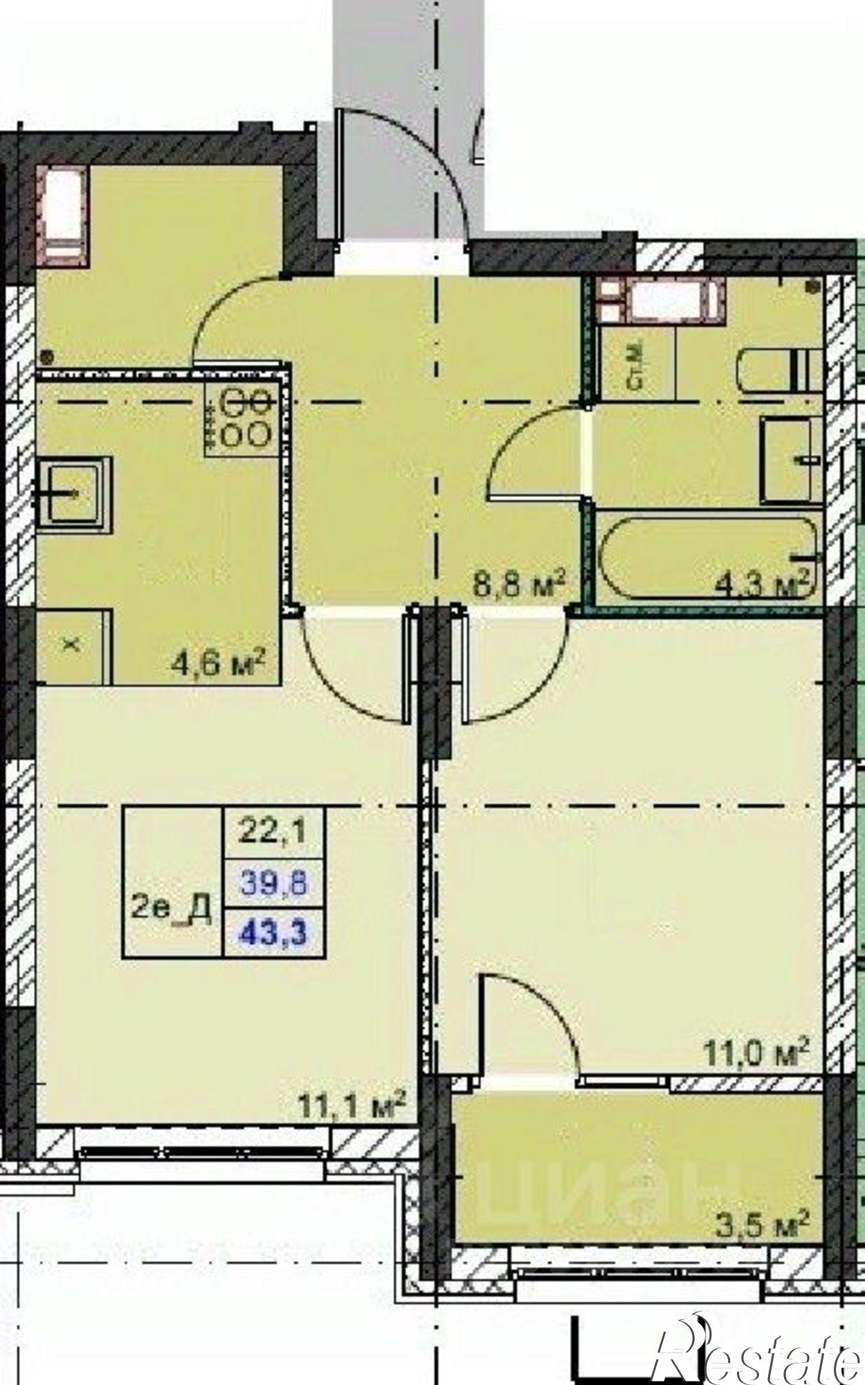 Купить квартиру за 10 613 400 рублей на ул Тухачевского, 35