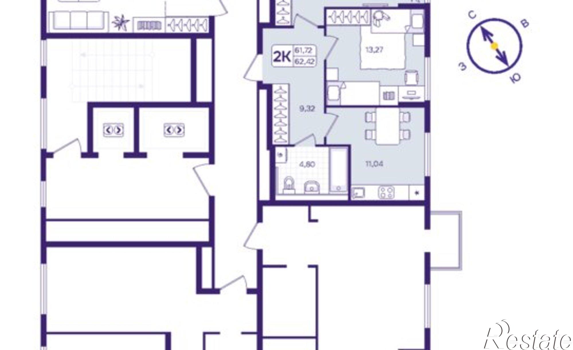 Купить квартиру за 10 650 000 рублей на улица Борисенко, 100Е с3