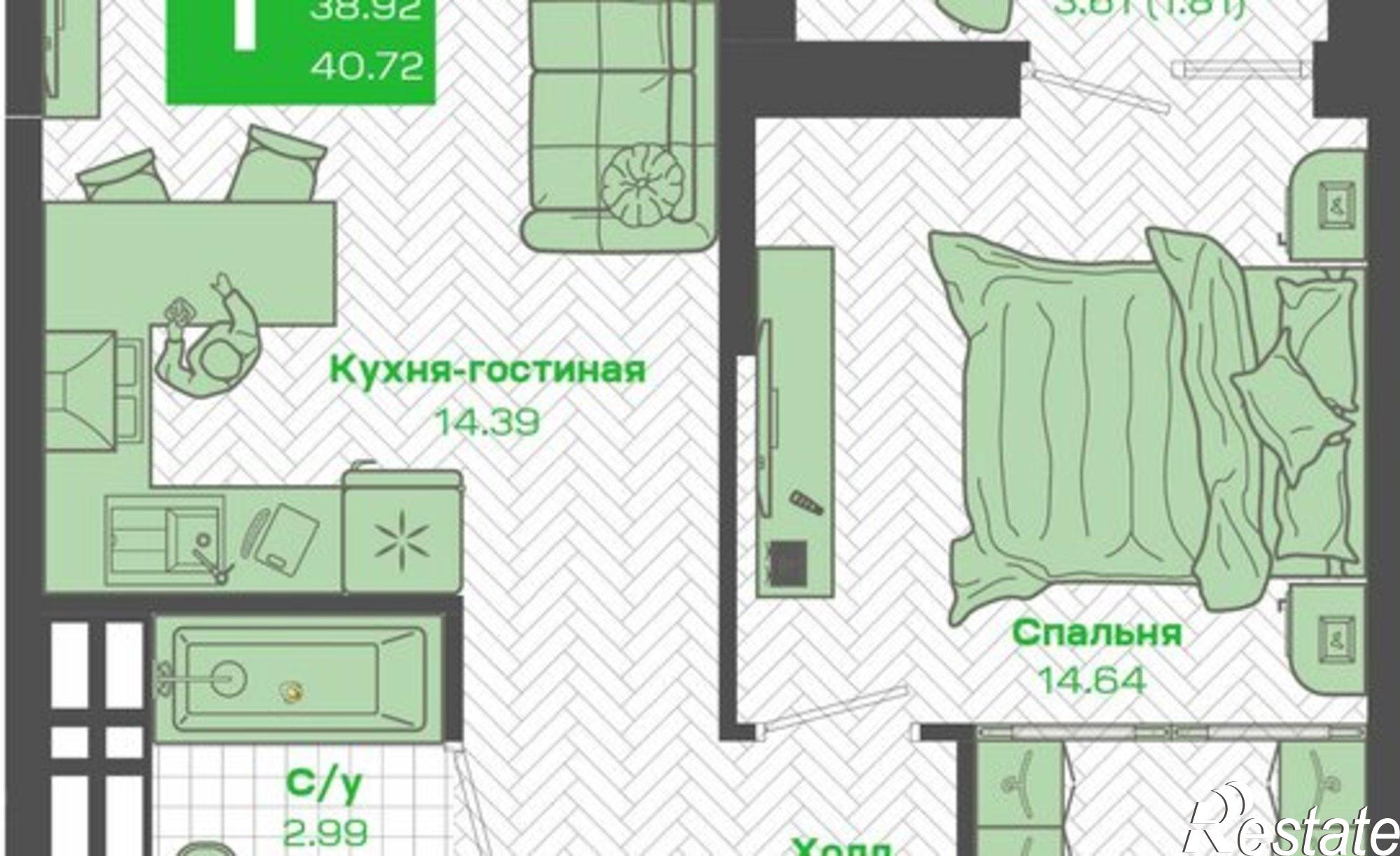 Купить квартиру за 7 950 000 рублей на улица Нейбута, 141 к1