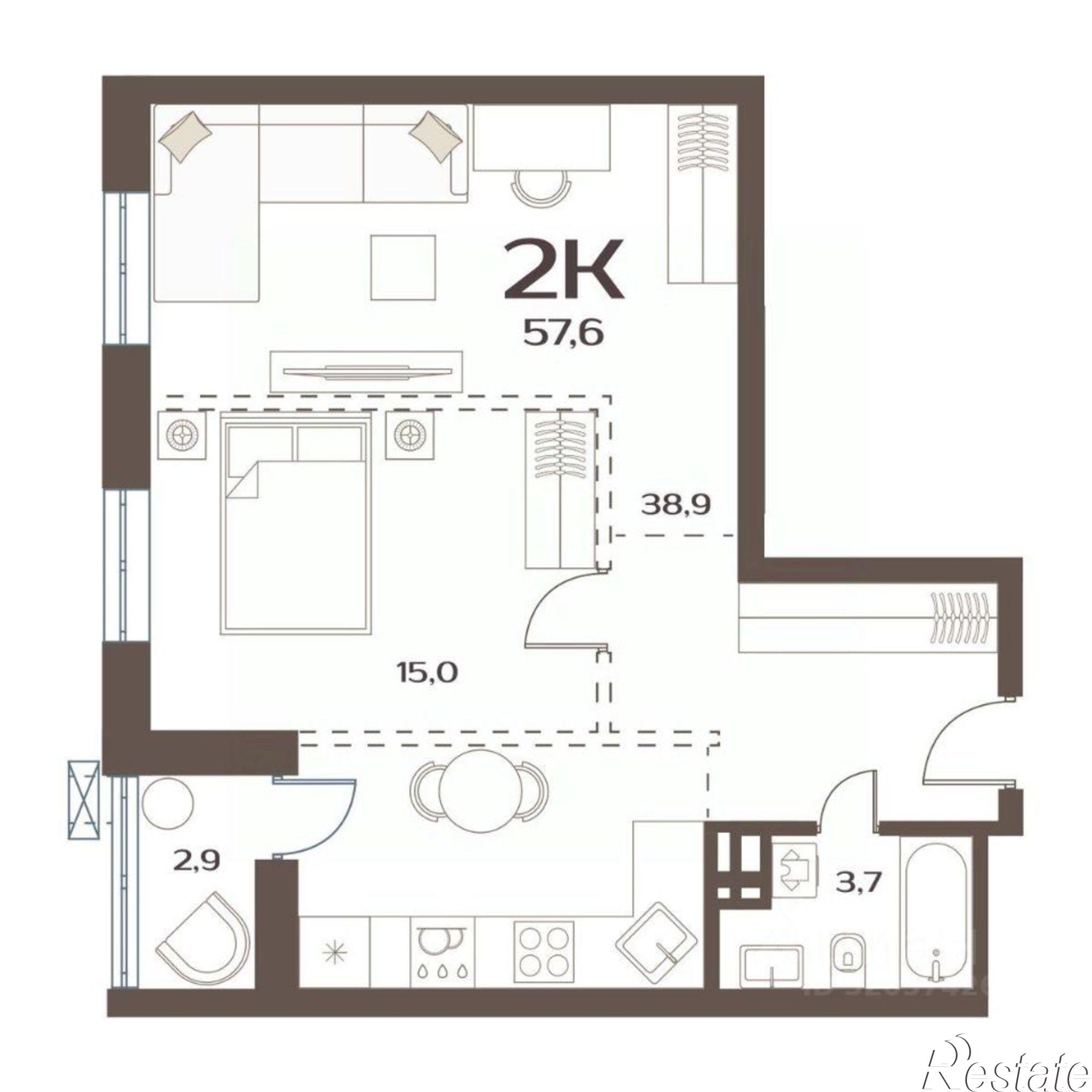 Купить квартиру за 8 816 000 рублей на улица Слуцкого
