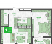 1-комн, 49 кв м, этаж 7/25 улица Нейбута, 141 к4