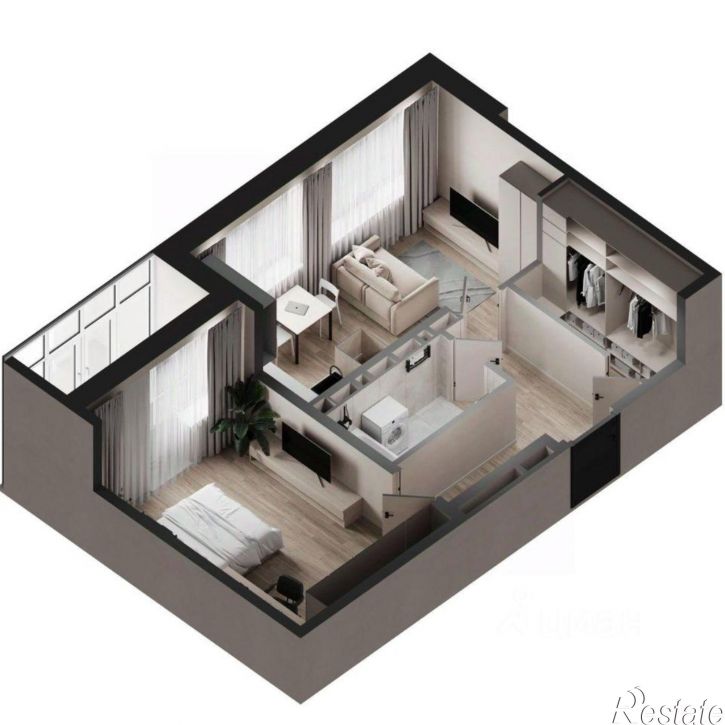 1-комн квартира в новом доме улица Нейбута, 141 к4,  д. 141 к4