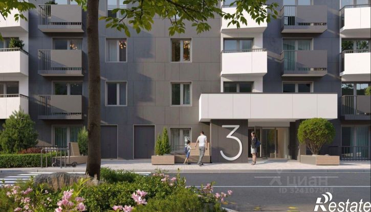 2-комн квартира в новом доме улица Борисенко, 2 с1,  д. 2 с1