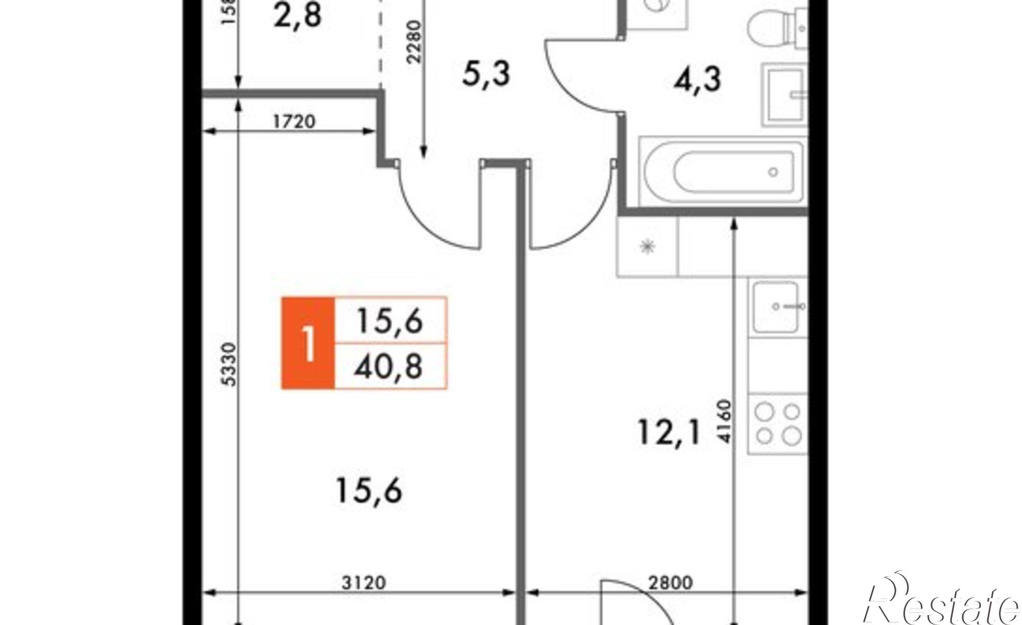 Купить квартиру за 7 564 230 рублей на улица Адмирала Горшкова, 2 с1