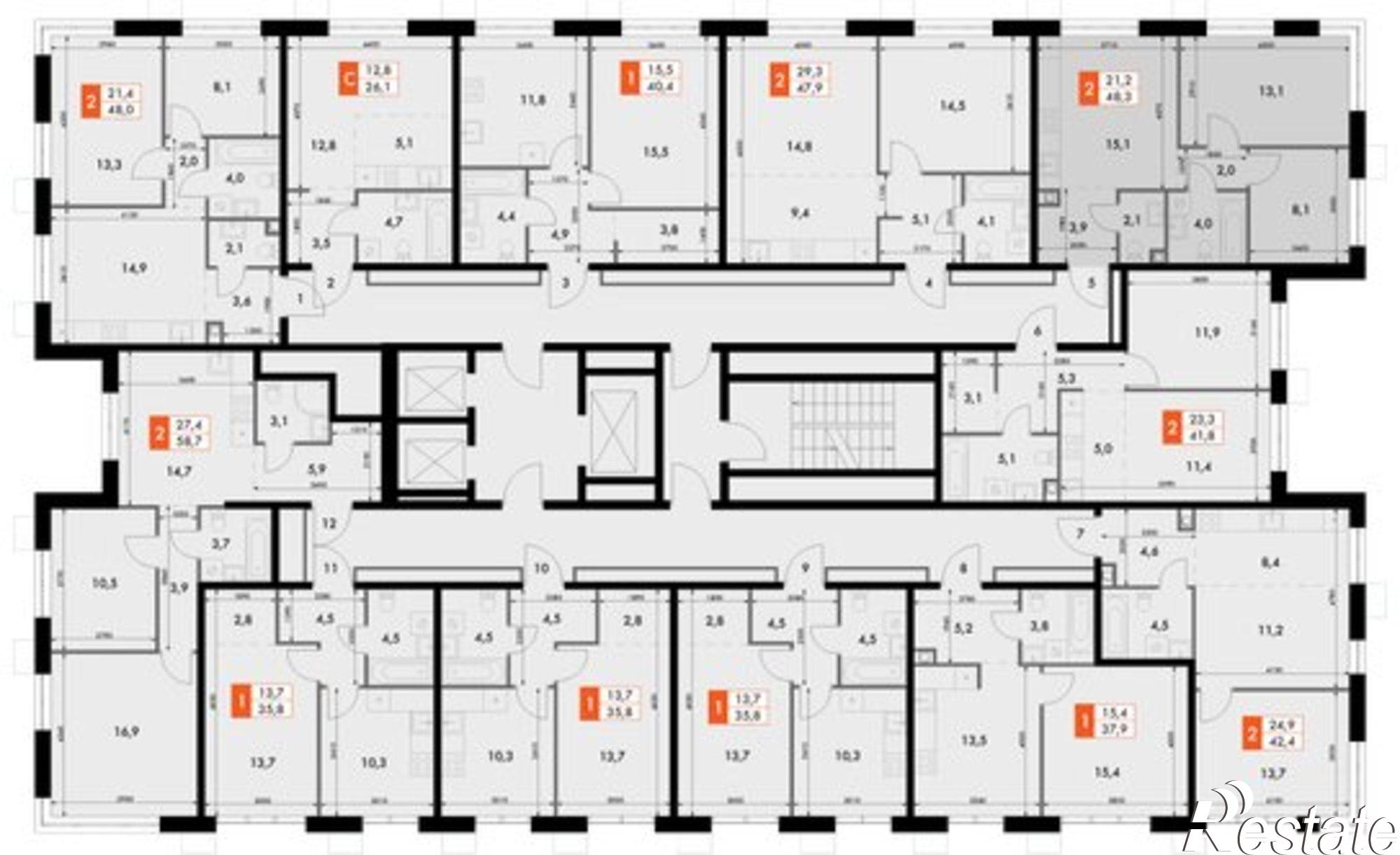 Купить квартиру за 9 782 490 рублей на улица Адмирала Горшкова, 5