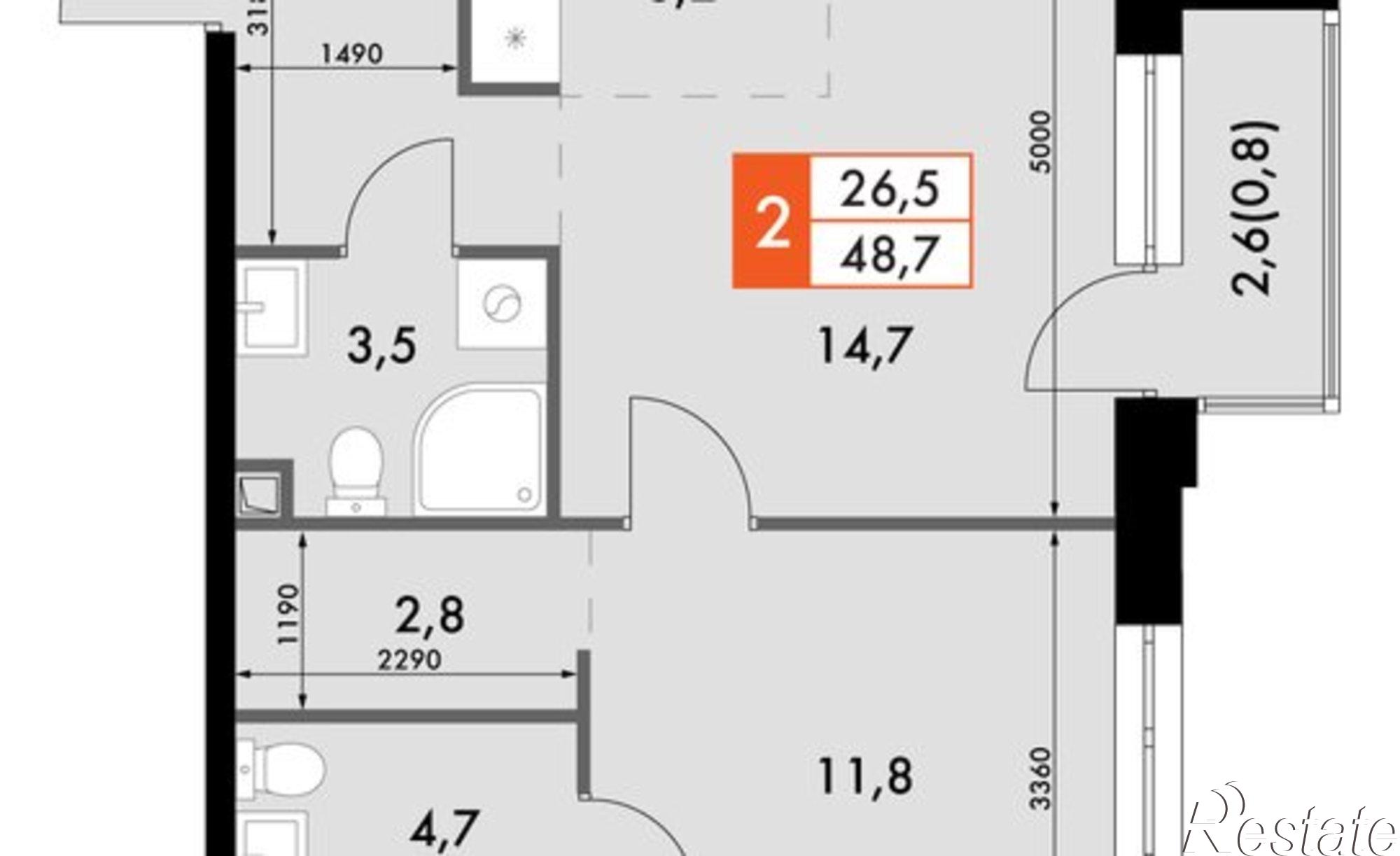 Купить квартиру за 9 567 610 рублей на ул Адмирала Горшкова, 5