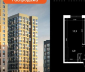 2-комн, 41 кв м, этаж 19/24 улица Адмирала Горшкова, 5