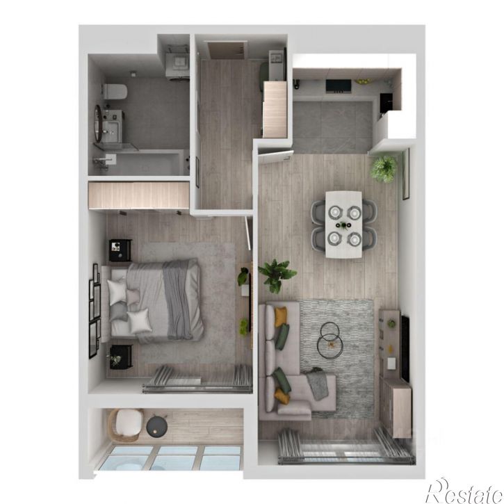 2-комн квартира в новом доме улица Расула Гамзатова, 7 к1,  д. 7 к1