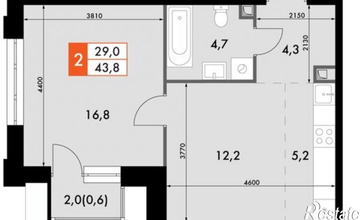 2-комн квартира в новом доме ул Адмирала Горшкова, 5,  д. 5