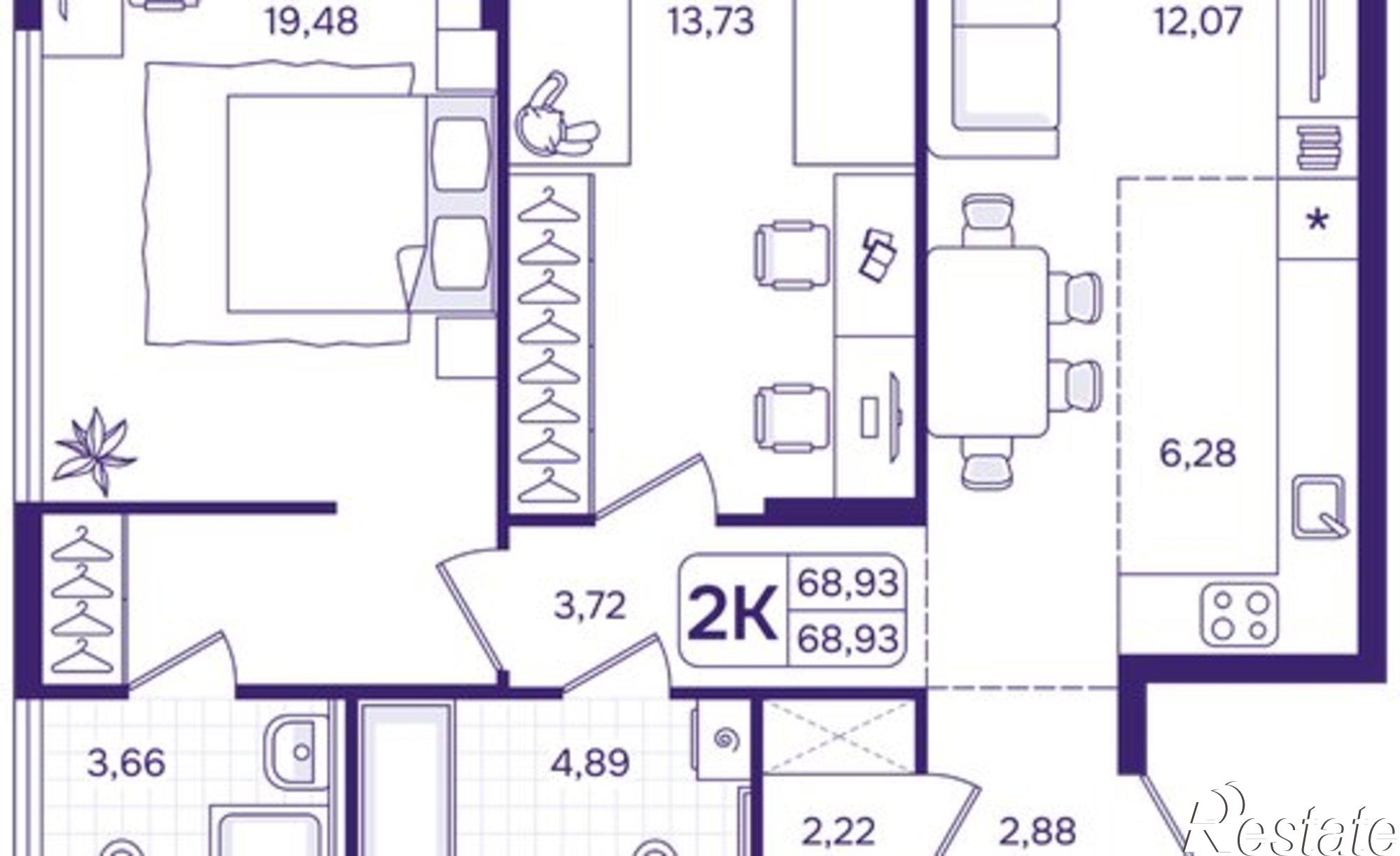 Купить квартиру за 13 140 000 рублей на улица Борисенко, 100Е с3