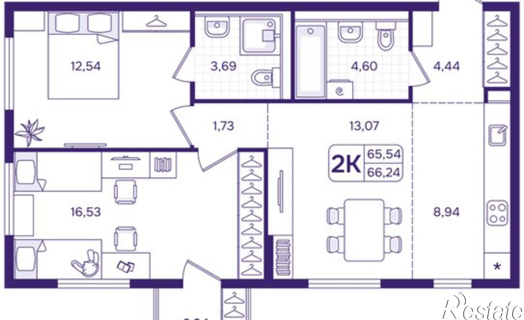 Купить квартиру за 11 690 000 рублей на улица Борисенко, 100Е с3