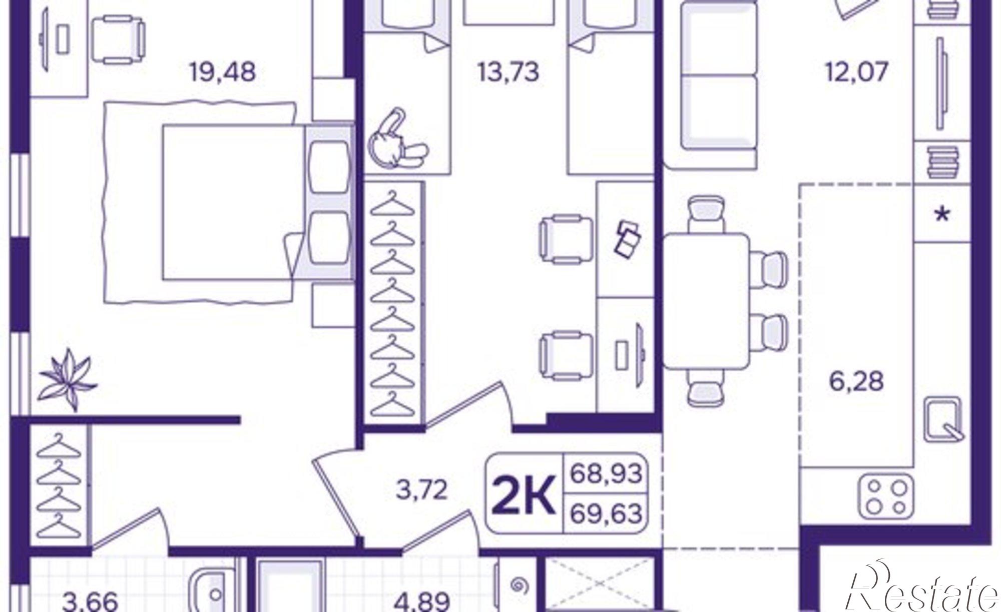 Купить квартиру за 13 270 000 рублей на улица Борисенко, 100Е с3