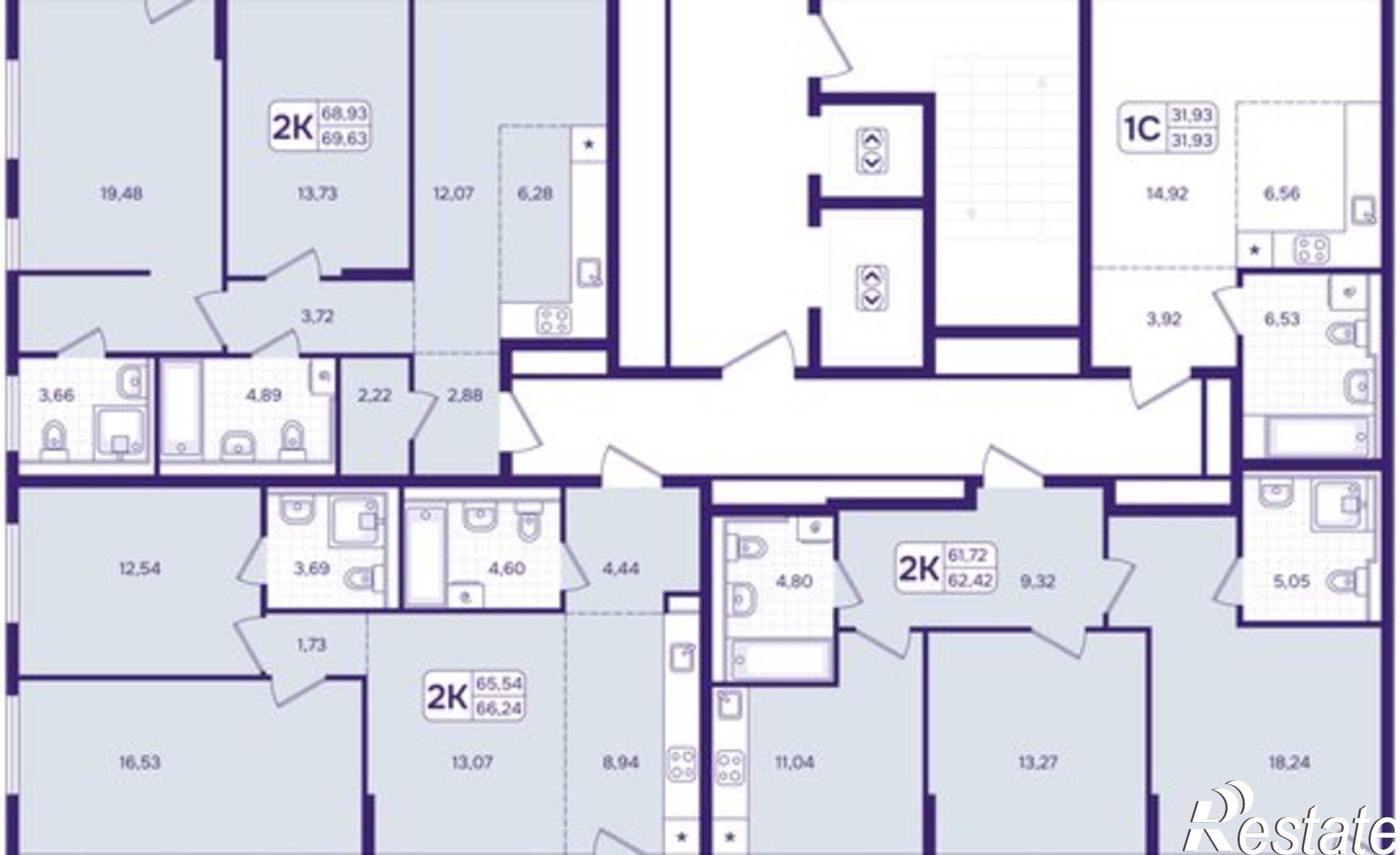 Купить квартиру за 12 610 000 рублей на улица Борисенко, 100Е с3