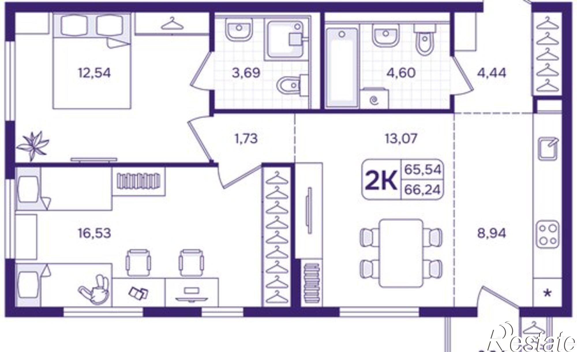 Купить квартиру за 12 520 000 рублей на улица Борисенко, 100Е с3