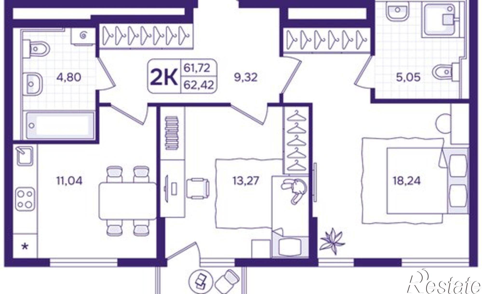 Купить квартиру за 11 310 000 рублей на улица Борисенко, 100Е