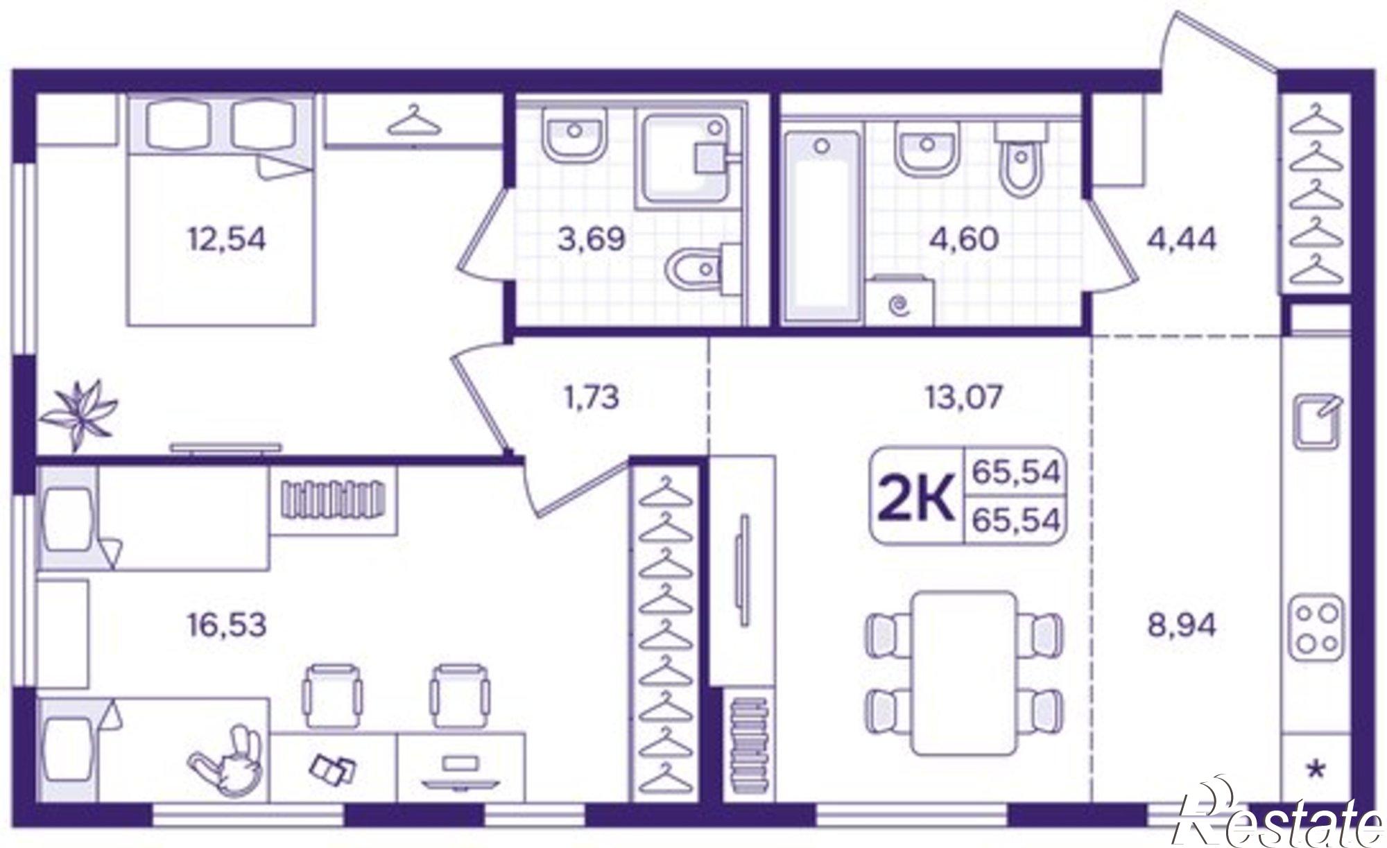 Купить квартиру за 11 360 000 рублей на улица Борисенко, 100Е