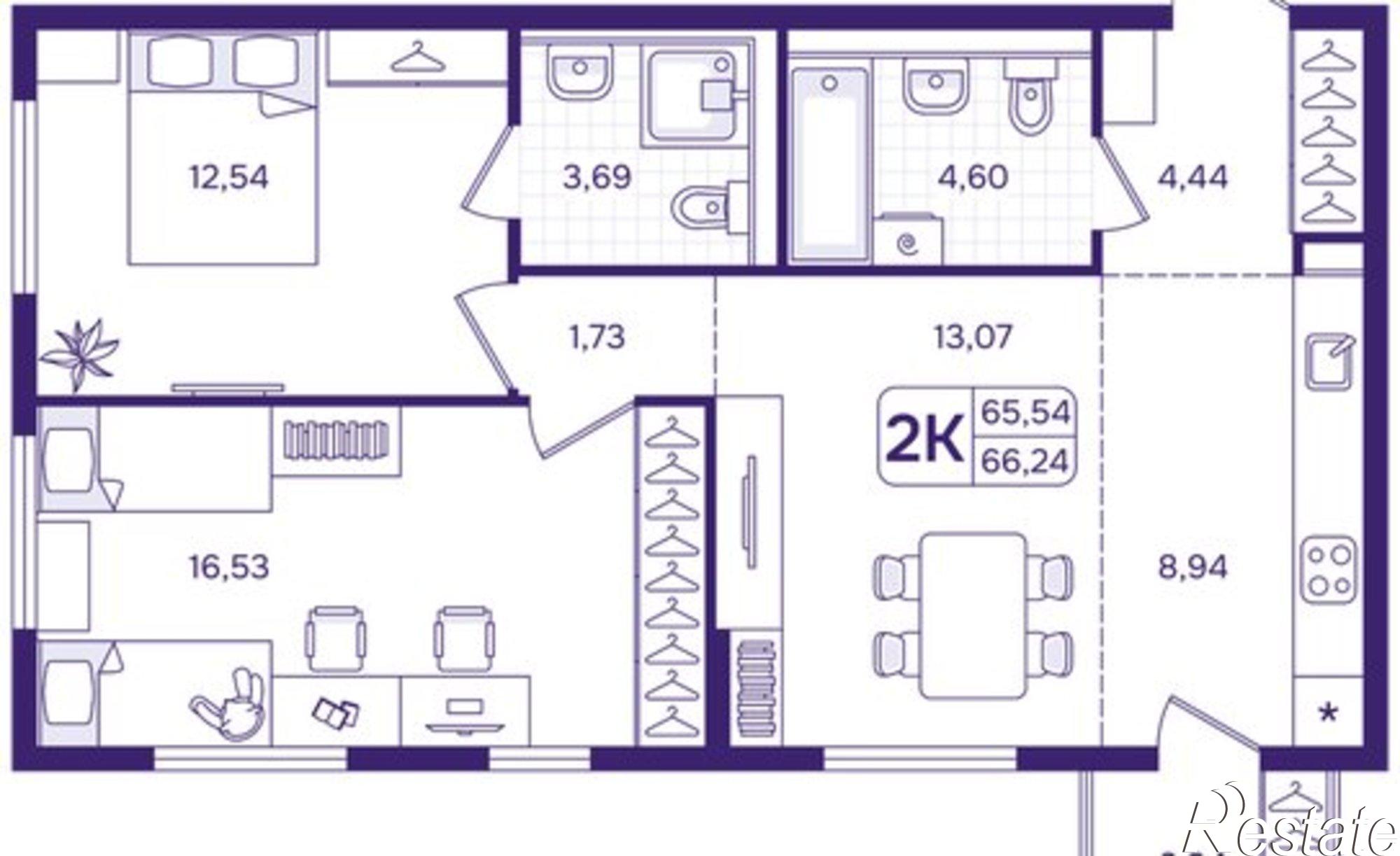 Купить квартиру за 11 690 000 рублей на улица Борисенко, 100Е