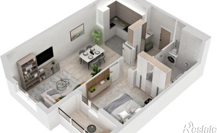 2-комн квартира в новом доме улица Расула Гамзатова, 7 к1,  д. 7 к1