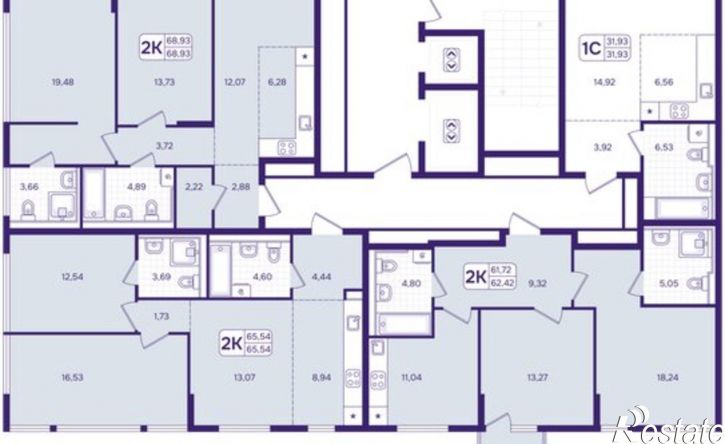 2-комн квартира в новом доме улица Борисенко, 100Е с3,  д. 100Е с3