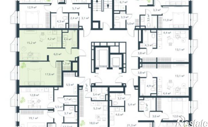 2-комн квартира в новом доме улица Басаргина, 3 к1,  д. 3 к1