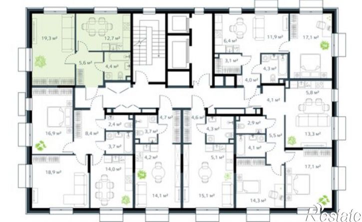 1-комн квартира в новом доме жилой комплекс Дом на Востоке, 6к1