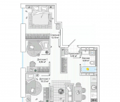 3-комн, 65 кв м, этаж 16/25 улица Нейбута, 137 с2