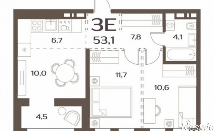2-комн квартира в новом доме улица Слуцкого, 5А/1,  д. 5А/1