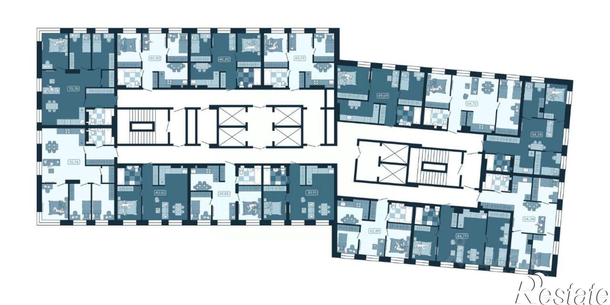 Купить квартиру за 7 230 780 рублей на улица Борисенко, 100К с1