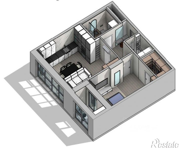 2-комн квартира Авроровская улица, 6 к1,  д. 6 к1