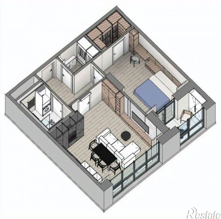 2-комн квартира Авроровская улица, 6 к1,  д. 6 к1