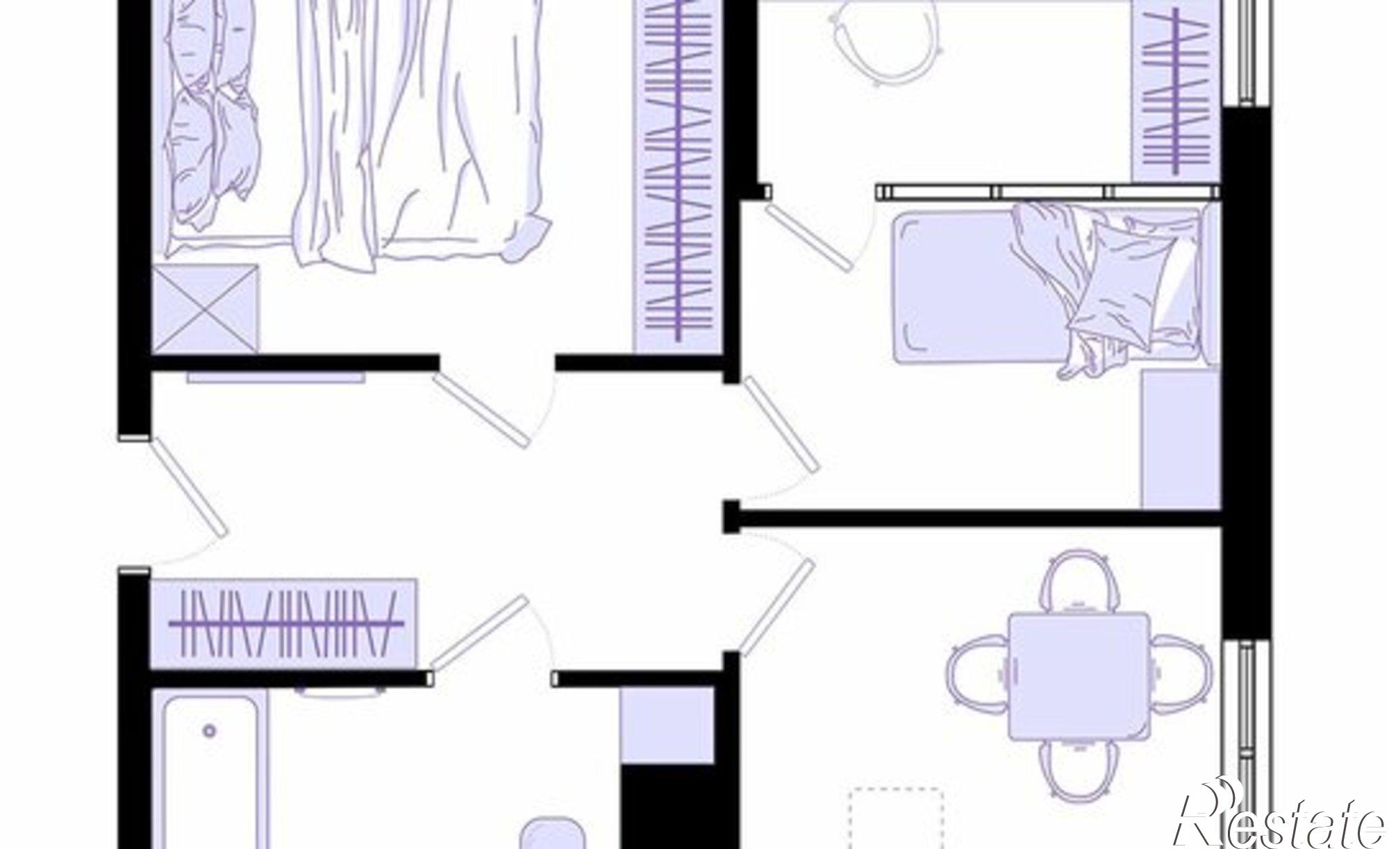 Купить квартиру за 7 244 600 рублей на Днепровская улица, 25 к5