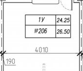 1-комн, 27 кв м, этаж 15/18 ул Нейбута, 135 1