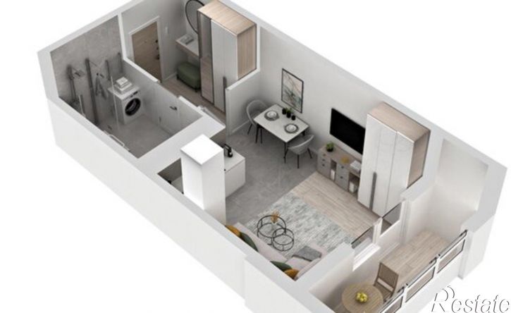 1-комн квартира в новом доме улица Расула Гамзатова, 7 к1,  д. 7 к1