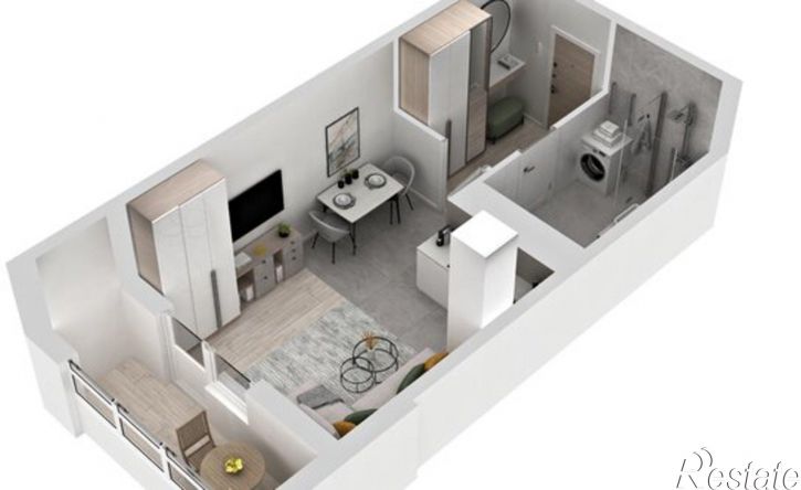 1-комн квартира в новом доме улица Расула Гамзатова, 7 к1,  д. 7 к1