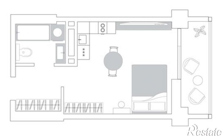 1-комн квартира в новом доме ул Нейбута, 135 1,  д. 135 1,  к. 1