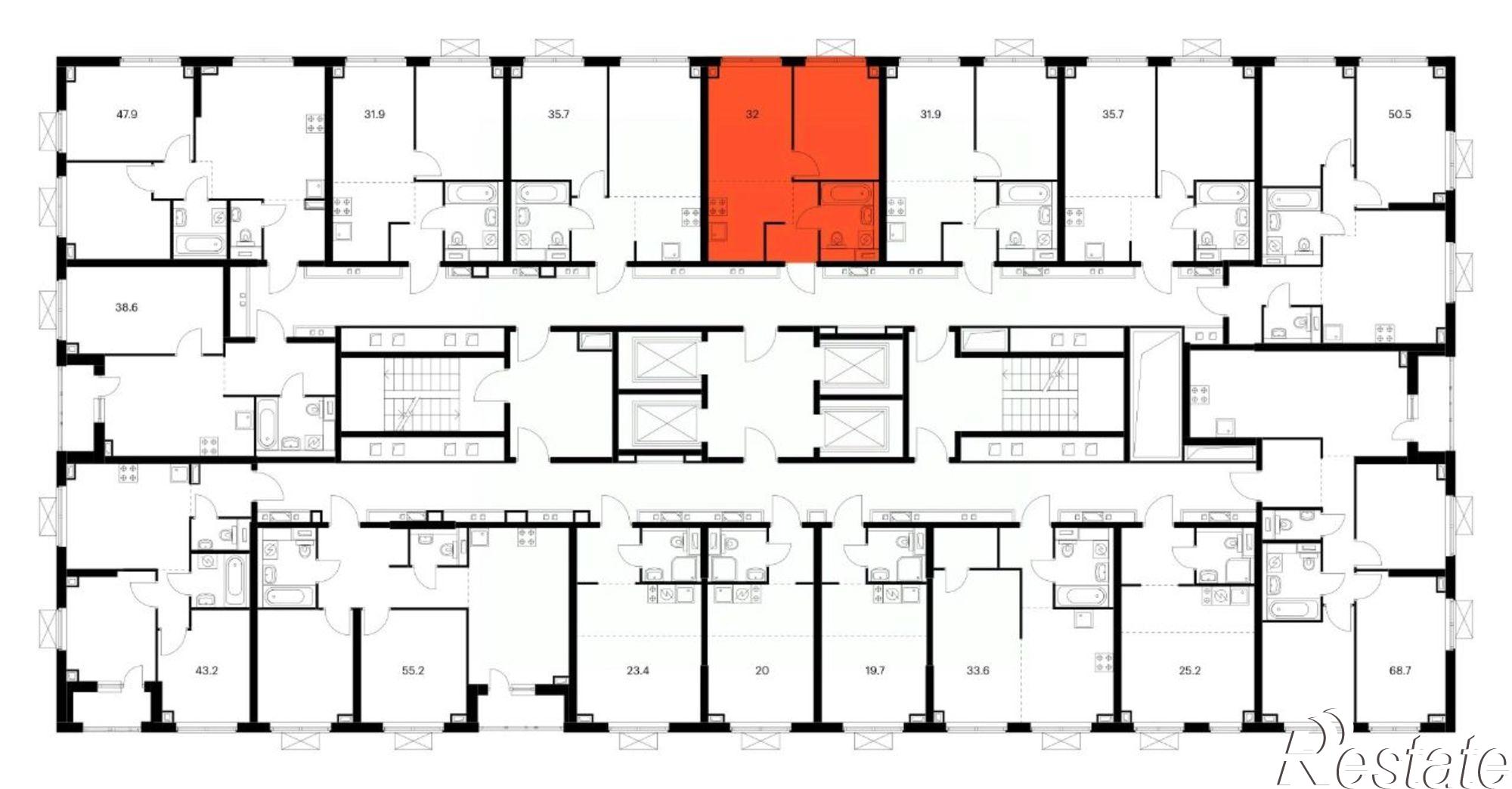 Купить квартиру за 7 792 000 рублей на улица Борисенко, 48/4