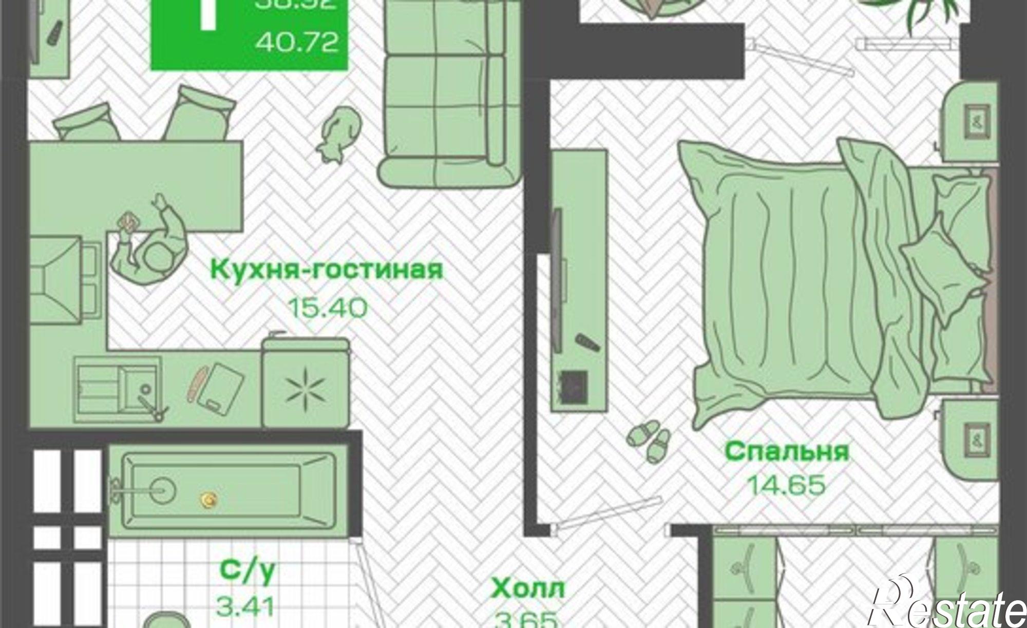 Купить квартиру за 7 350 000 рублей на Ленинский район