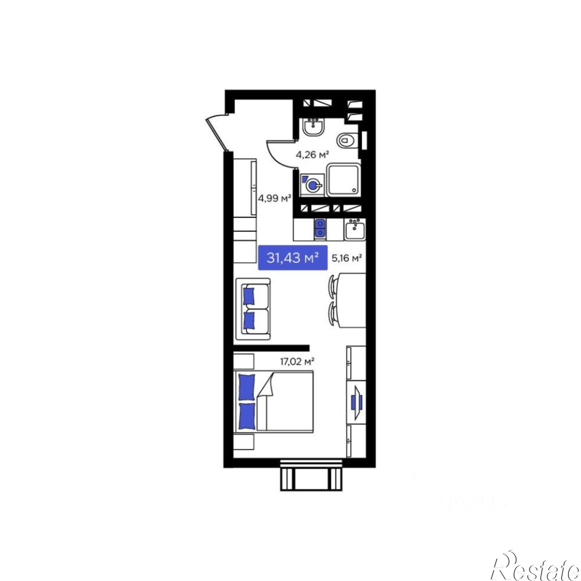 Купить квартиру за 5 610 600 рублей на улица Нейбута