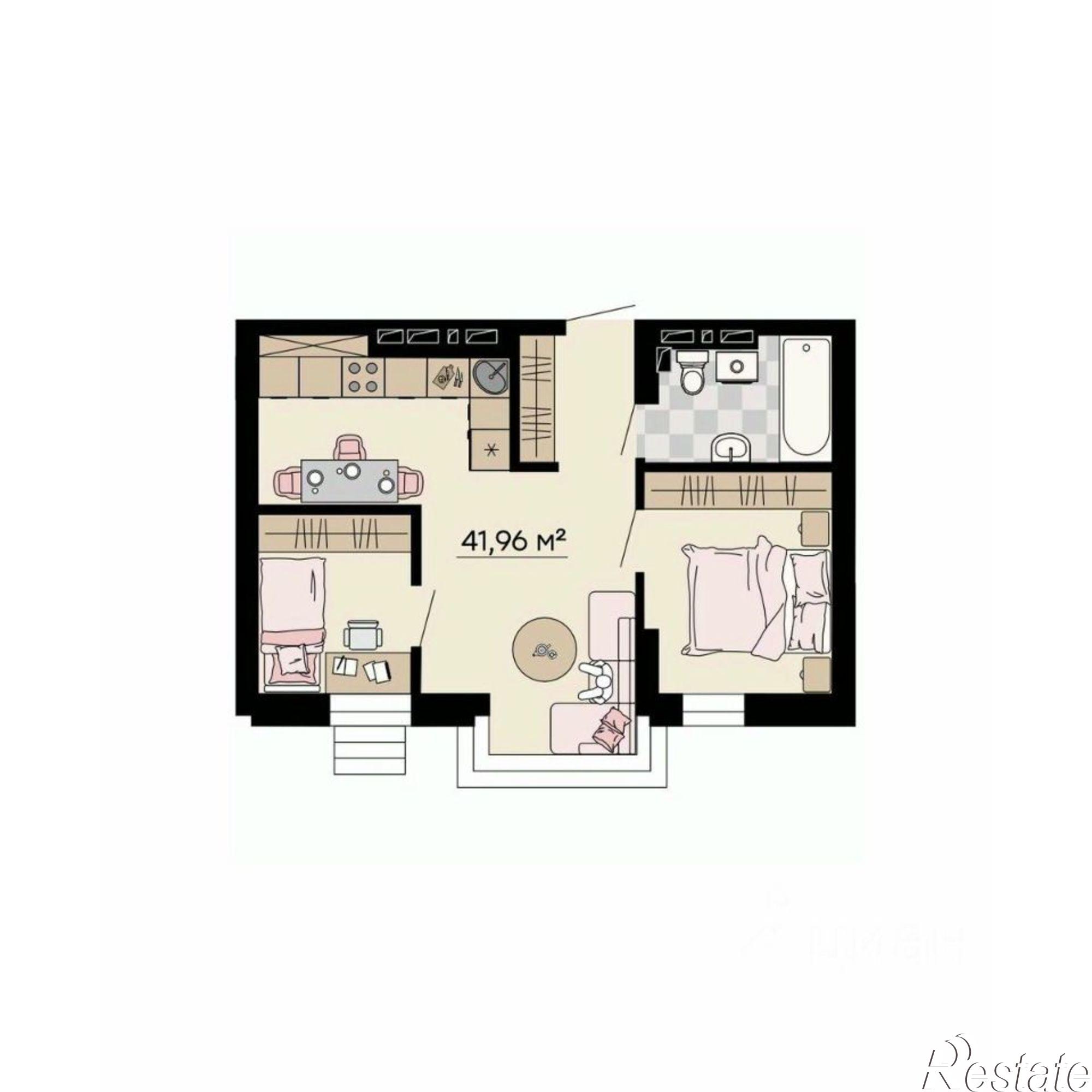 Купить квартиру за 8 299 690 рублей на улица Мусоргского, 72/1