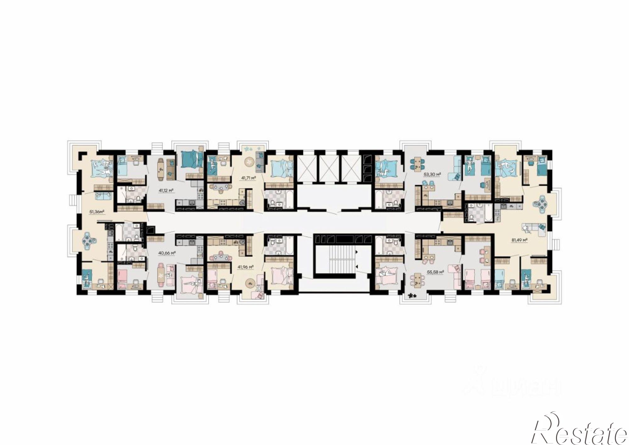 Купить квартиру за 8 299 690 рублей на улица Мусоргского, 72/1