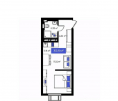 1-комн, 30 кв м, этаж 12/15 улица Нейбута