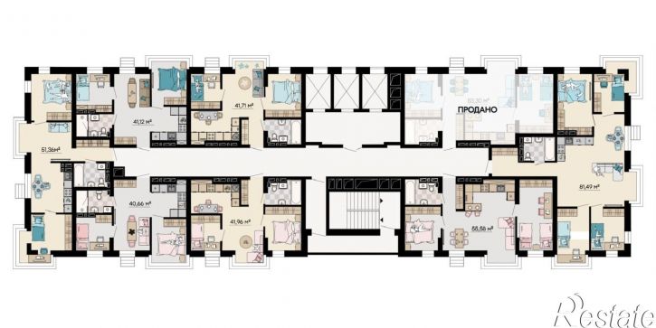 3-комн квартира в новом доме улица Мусоргского, 72/1,  д. 72/1