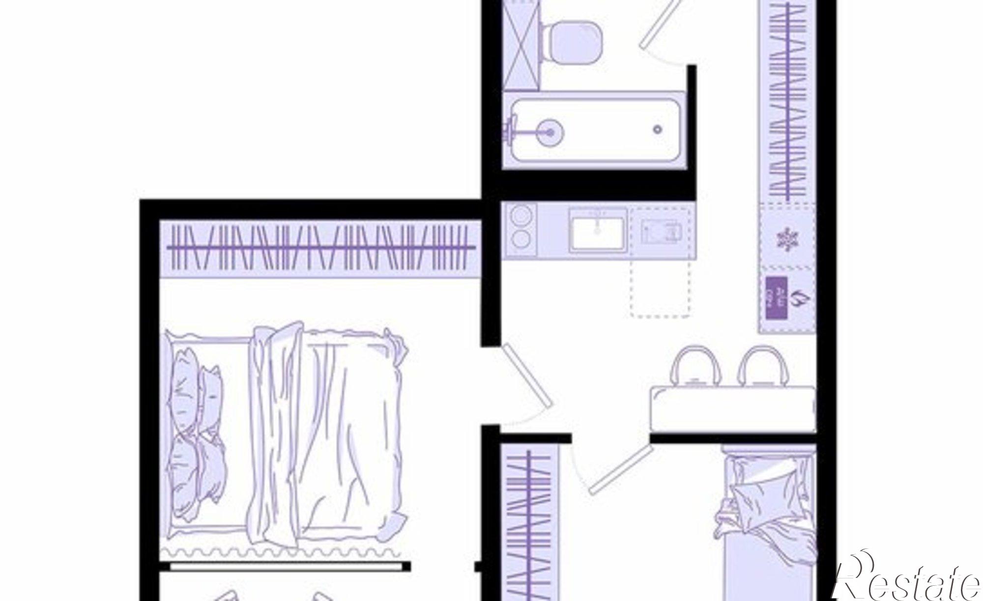 Купить квартиру за 7 942 000 рублей на Днепровская улица, 25к8